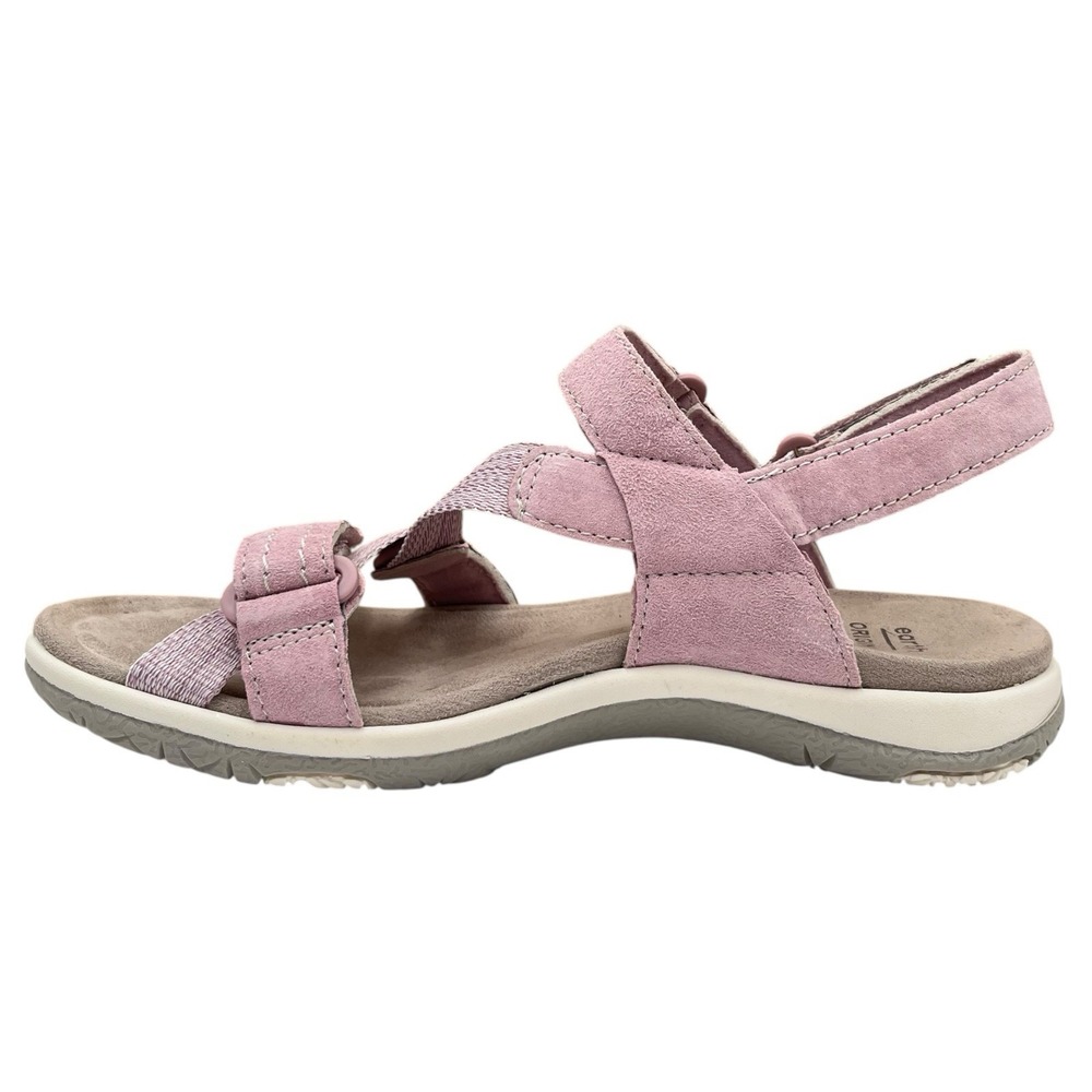 Earth Origins Womens Savoy Slade Adjustable Leather Sandals Sz 8 Wide Light Pink - Picture 8 of 13